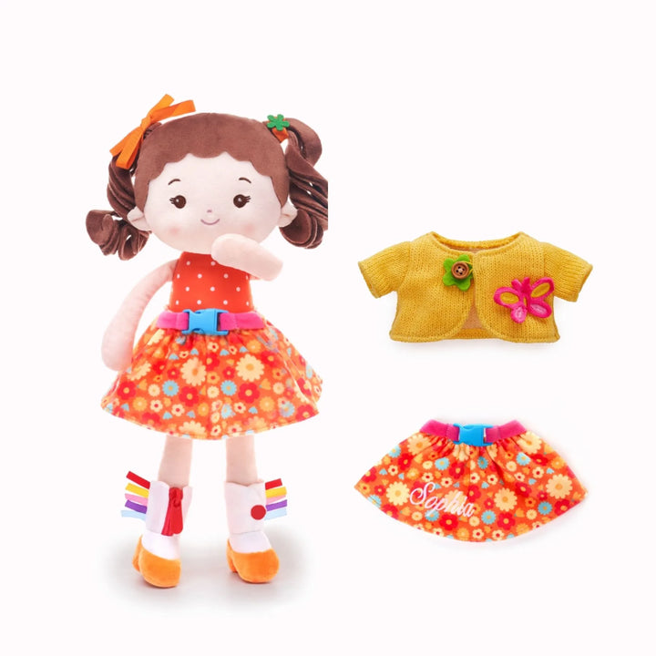 Personalized Flora Girl - Montessori Doll