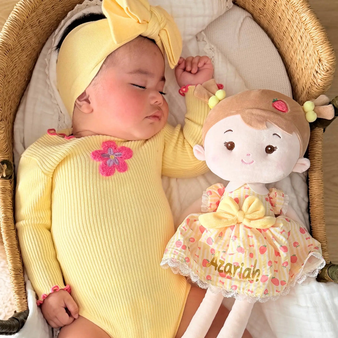 Personalized Strawberry Girl - Yellow