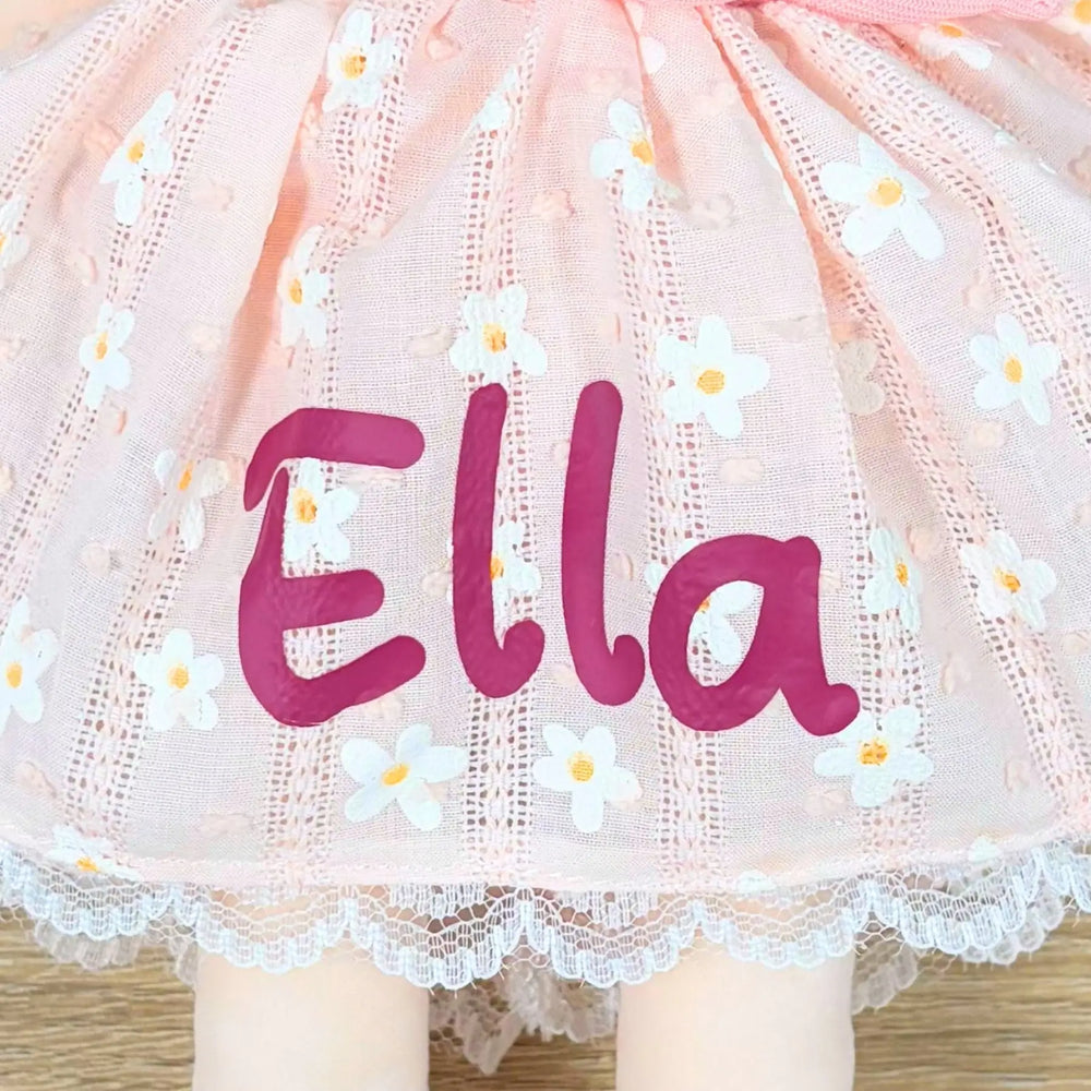 Maisie Butterfly plush doll personalized with a baby name