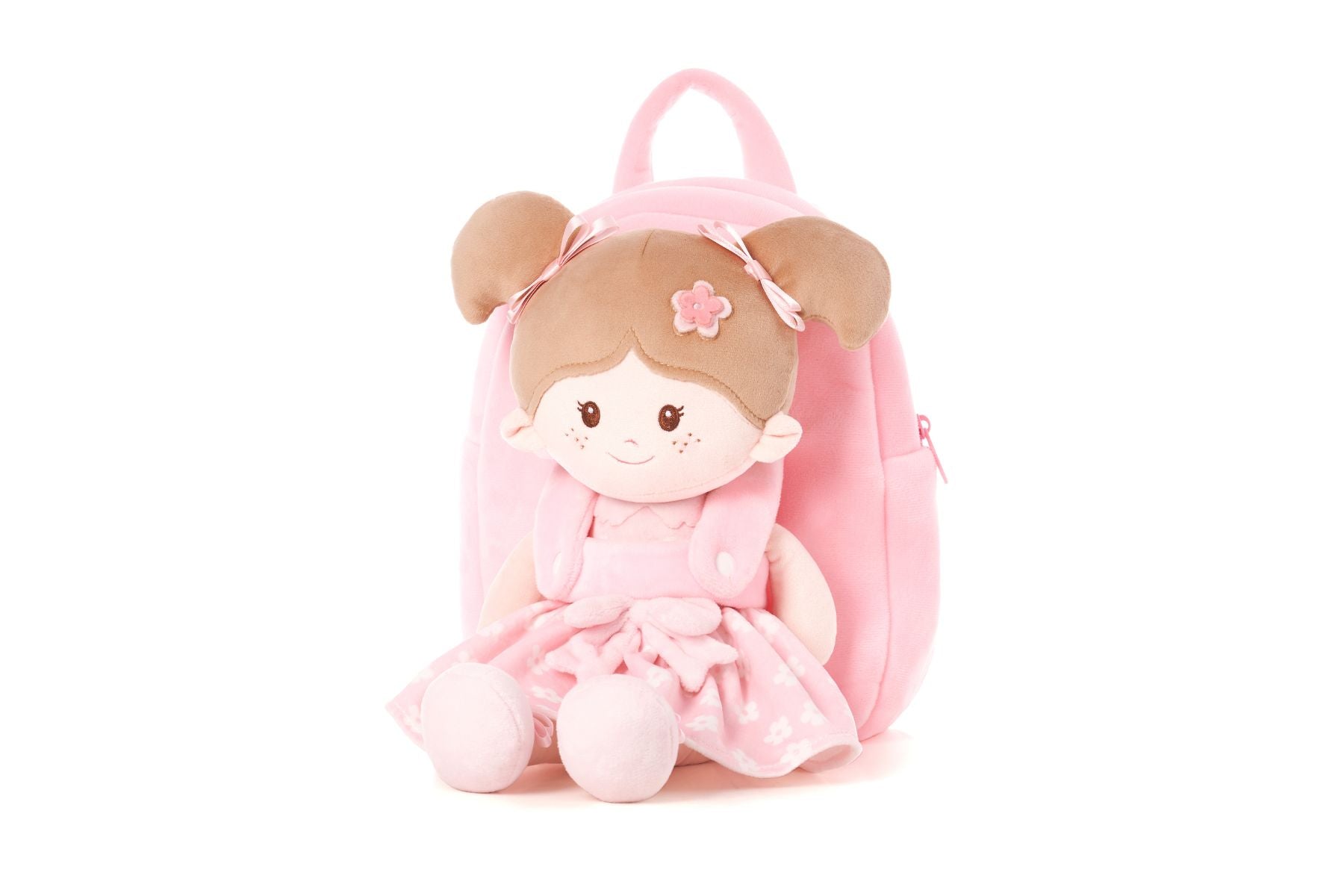 Personalized Doll Carrier Backpack - with Baby Doll - Leya Doll
