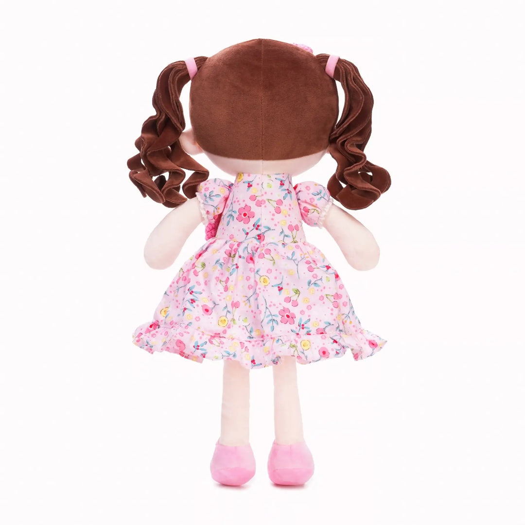 Princess Camelia personalized plush doll, back view