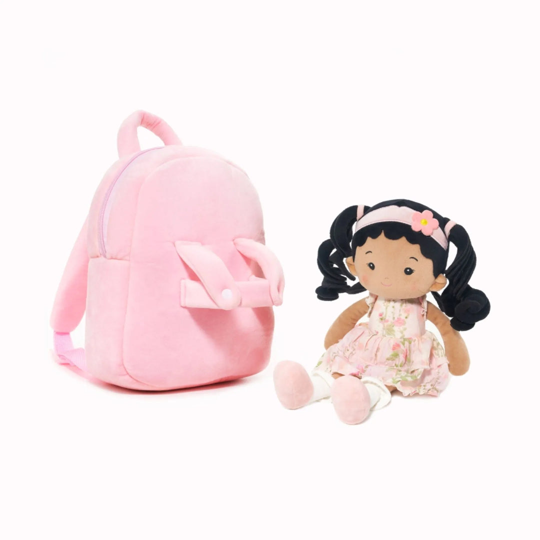 baby doll backpack that made kids look pregnant Personalized Backpack for Baby Girls, Plush Backbacks, Leyadoll Toddler Backpacks, Age 6mos +