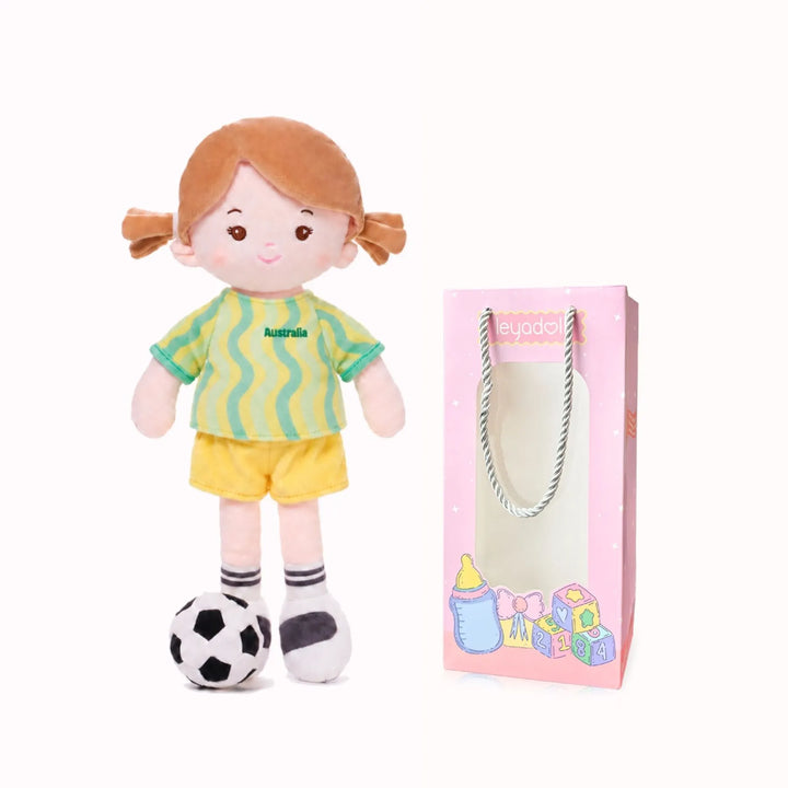 [PRE-ORDER] Personalized Soccer Girl - AUS (2 Skin Tones)