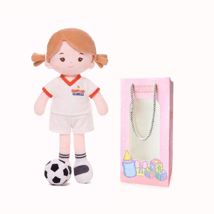 [PRE-ORDER] Personalized Soccer Girl - UK (2 Skin Tones)