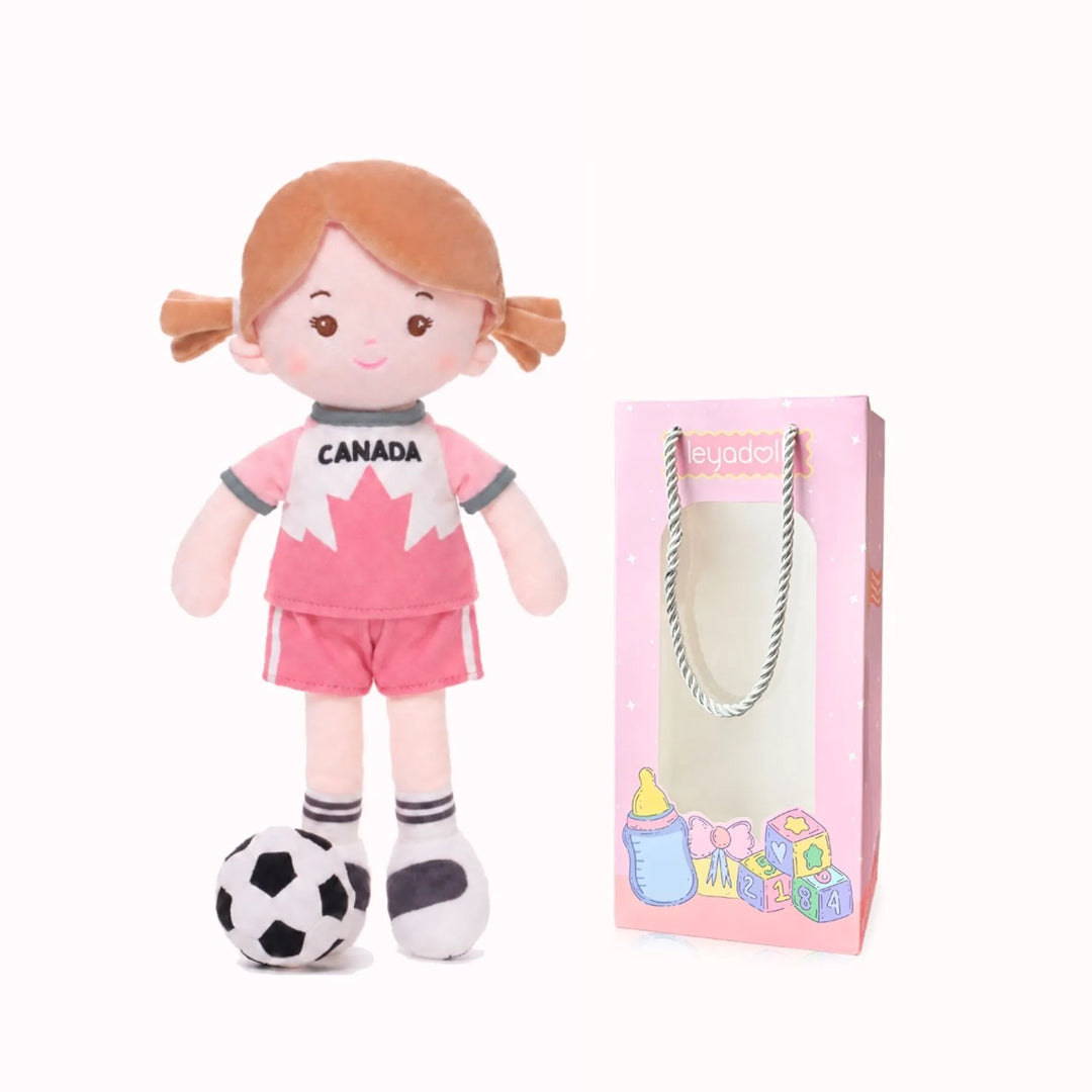 [PRE-ORDER] Personalized Soccer Girl - CAN (2 Skin Tones)