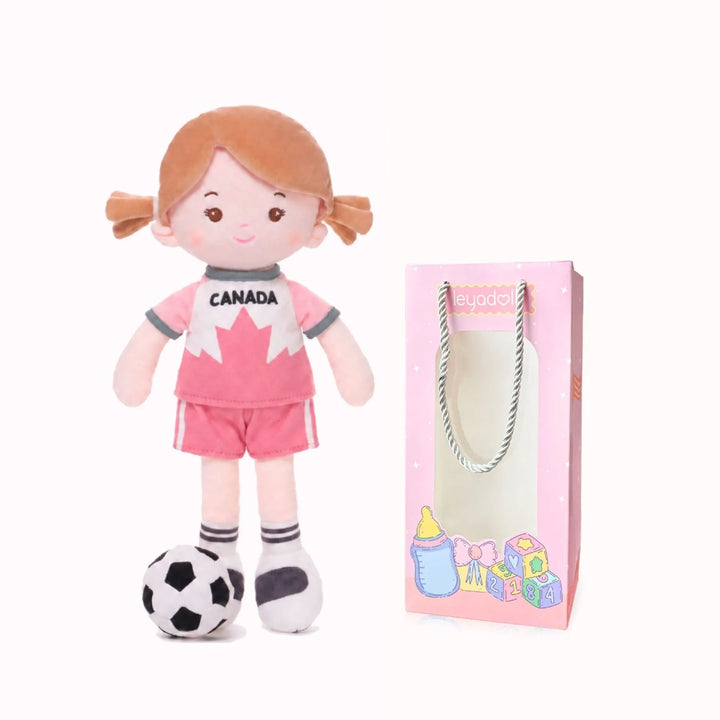 [PRE-ORDER] Personalized Soccer Girl - CAN (2 Skin Tones)