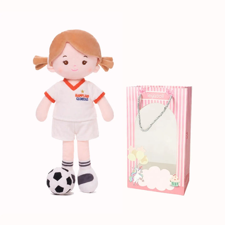 [VORBESTELLUNG] Personalisiertes Fußballmädchen - UK (2 Hautfarben)
