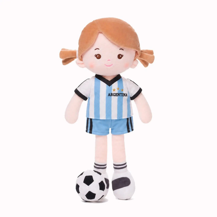 [PRE-ORDER] Personalized Soccer Girl - ARG (2 Skin Tones)