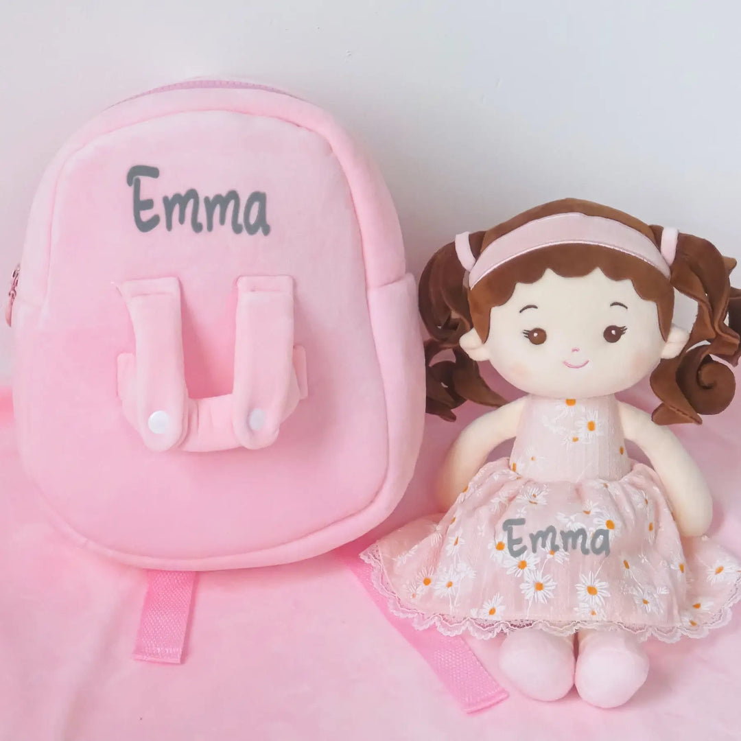baby doll mini backpack Set, Sweet Love, Cute Baby With a Small StockCalifornia washable for your convenience! Personalized Doll Carrier Backpack