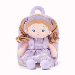 Personalisierter Daisy Girl Puppenrucksack – Lila