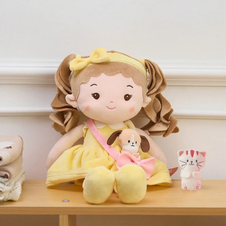 Personalized Sunny Girl & Her Pet