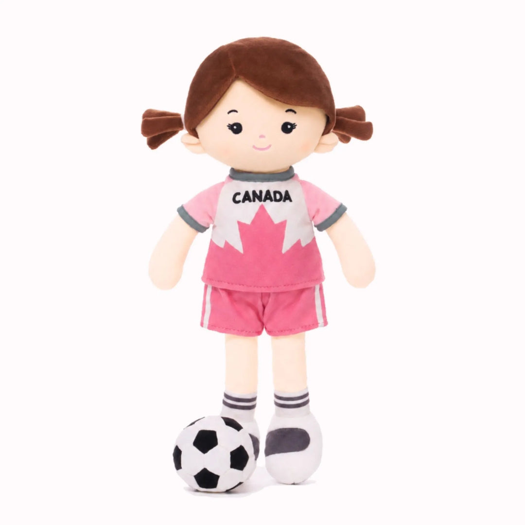 [PRE-ORDER] Personalized Soccer Girl - CAN (2 Skin Tones)