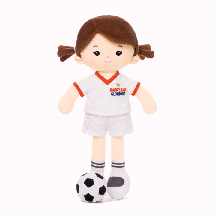 [PRE-ORDER] Personalized Soccer Girl - UK (2 Skin Tones)