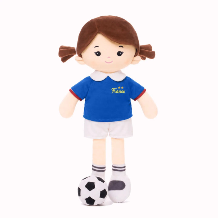 [PRE-ORDER] Personalized Soccer Girl - FRA (2 Skin Tones)