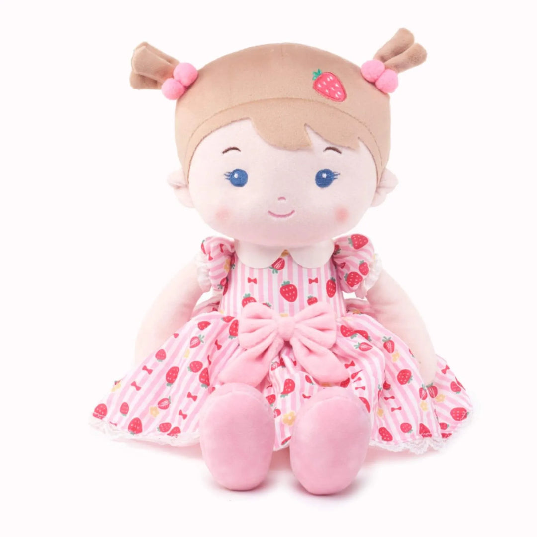 Leyadoll Handmade Soft Plush Personalized My First Baby Doll Leya Doll, Strawberry Girl Leyadoll Handmade Soft Plush Personalized My First Baby Doll Leya Doll, Strawberry Girl