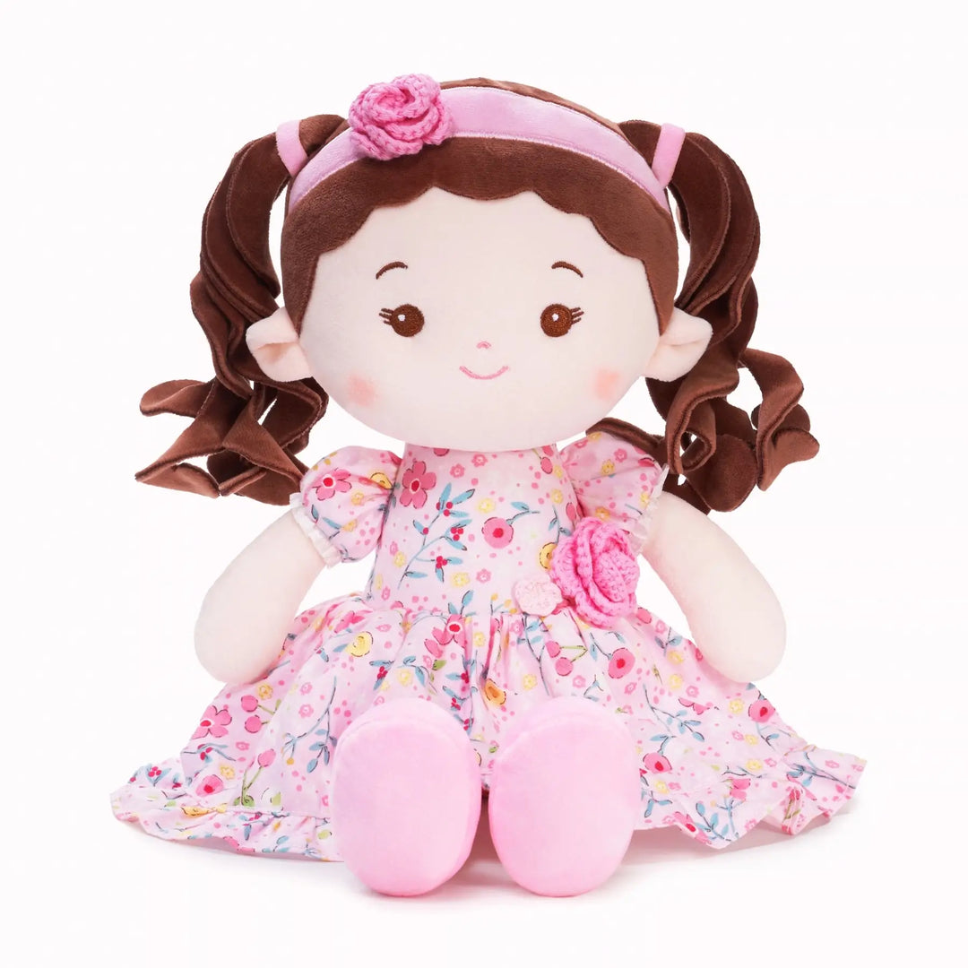 Princess Camelia personalized plush doll for babies, front view