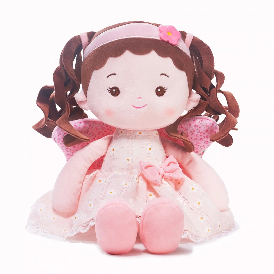 Maisie Butterfly personalized plush doll for babies, front view
