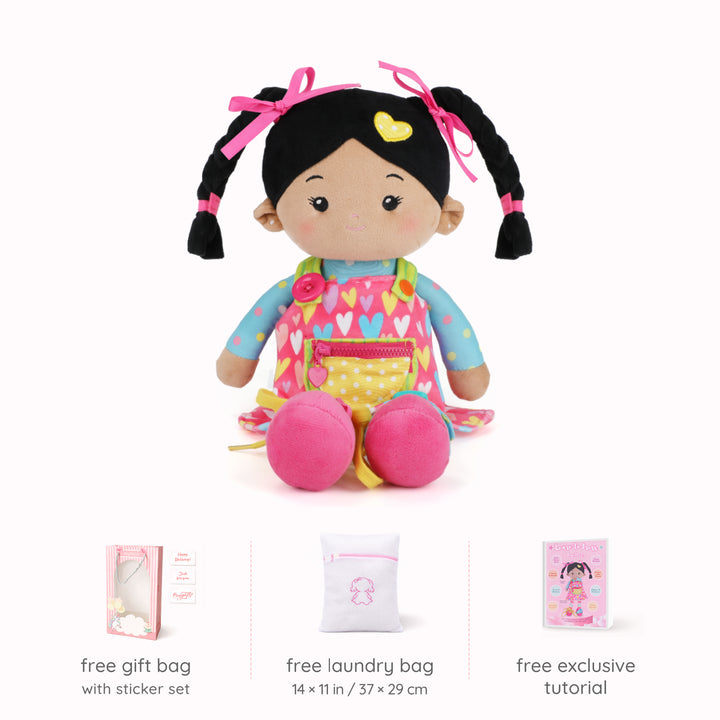Personalized Sunnyheart Bonnie Girl - Montessori Doll