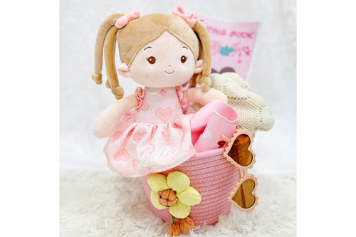 Personalized Love Basket - Leya Doll