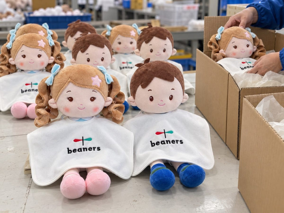 Illustrative image: co-branded dolls in production
