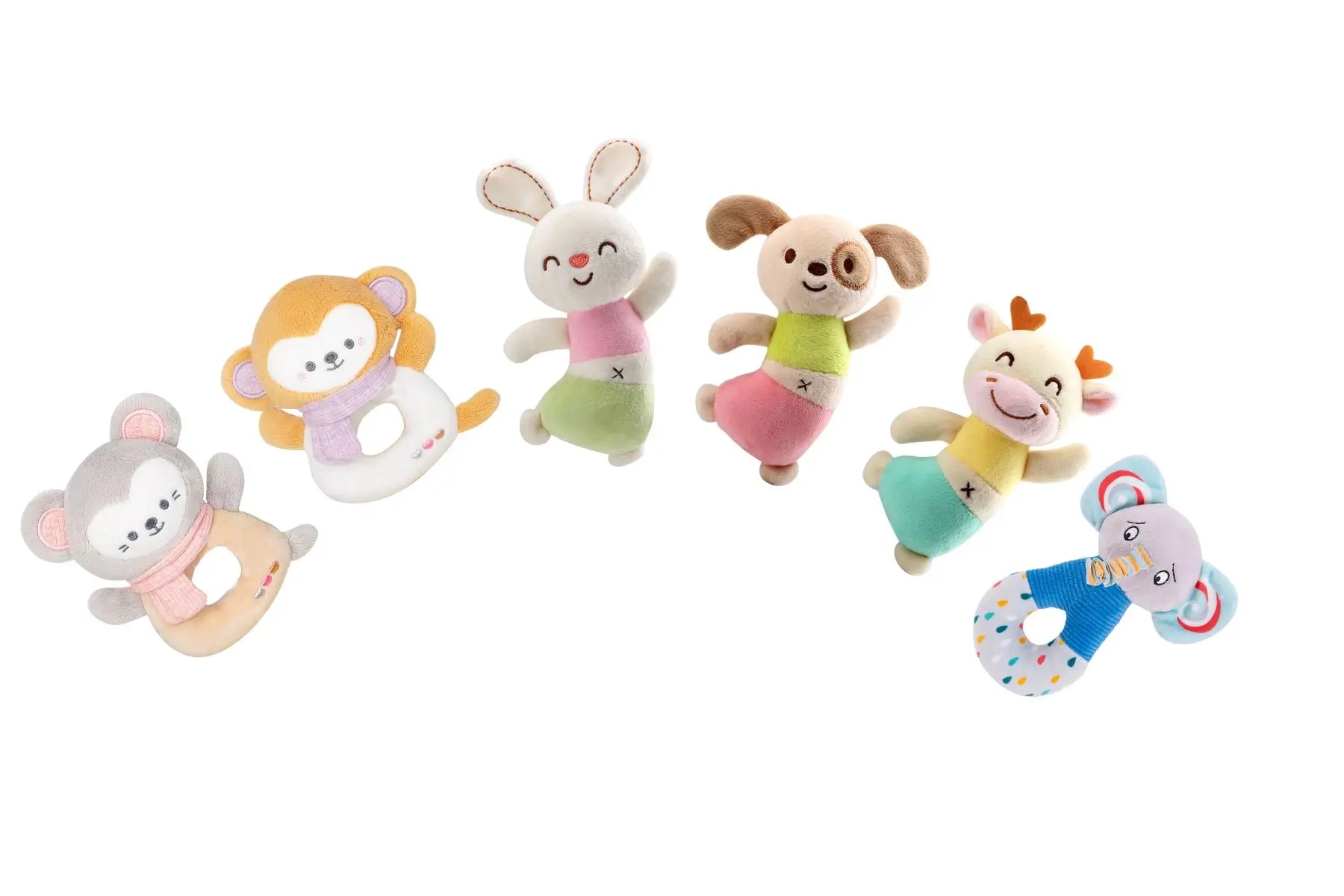 Leyadoll Baby Soft Rattles Shaker Infant Developmental Hand Grip Baby Toys Baby Sensory Learning Toys with Teether Sounds for Baby and Stuff from 3 6 9 12 Months Old Leya Doll