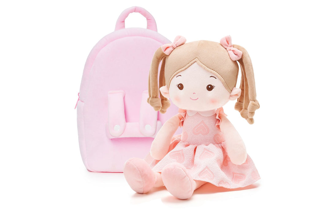 Personalized Doll Carrier Backpack with Baby Doll