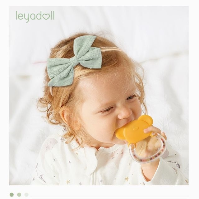 Leyadoll Headband Set - Handmade Baby Girl Headbands and Bows 3PCS - Leya Doll